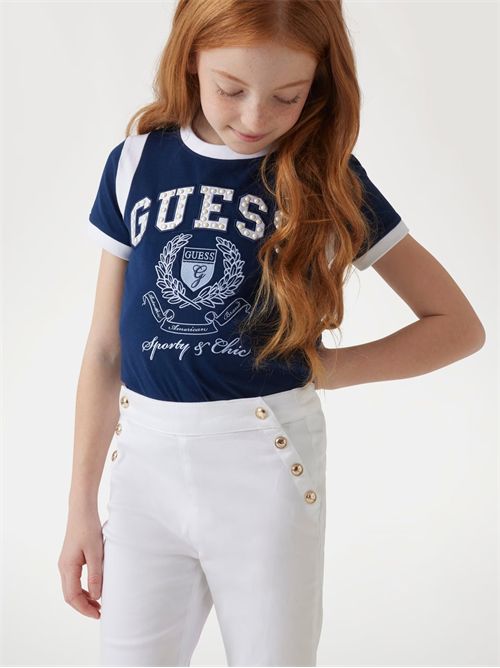 jeans girl white GUESS | J5RB04WF7H0/G011